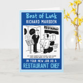 シェフとしての新しい仕事 カード (黄色い花)