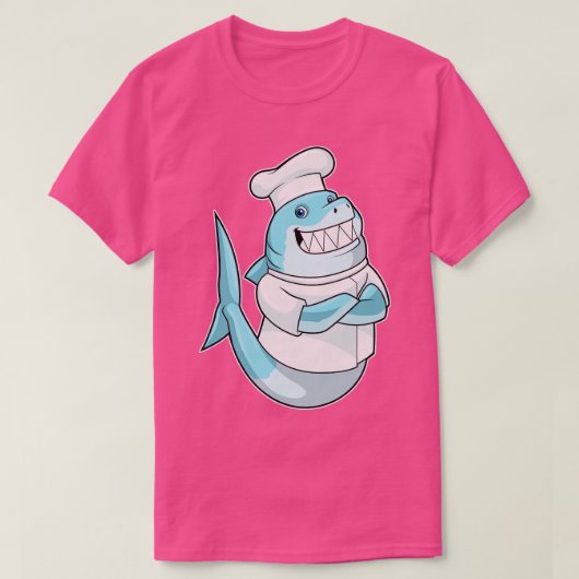 シェフとして料理エプロン Tシャツ (デザイン正面)