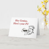 シェフとパイで幸せなパイの日 カード (黄色い花)