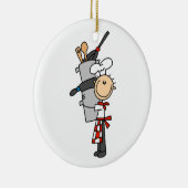 シェフとポットとパン セラミックオーナメント (右)