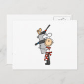 シェフとポットとパン ポストカード (正面/裏面)