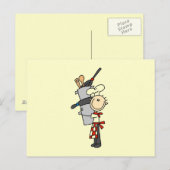 シェフとポットとパン ポストカード (正面/裏面)