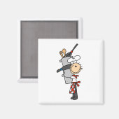 シェフとポットとパン マグネット (正面/裏面)