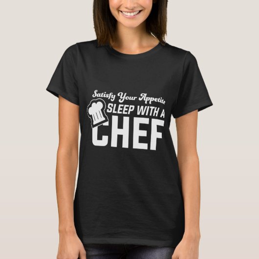 シェフと一緒に食欲を満たす – Chef Tシャツ (正面)
