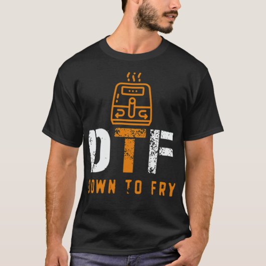 シェフにダウンおもしろい Tシャツ (正面)
