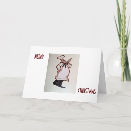 シェフに聖降誕祭お目出お気に入りのし シーズンカード (正面)