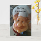 シェフのおめでとうお気に入りのございます カード (黄色い花)