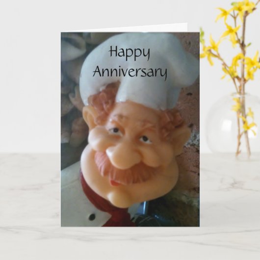 シェフのおめでとうお気に入りのございます カード (黄色い花)