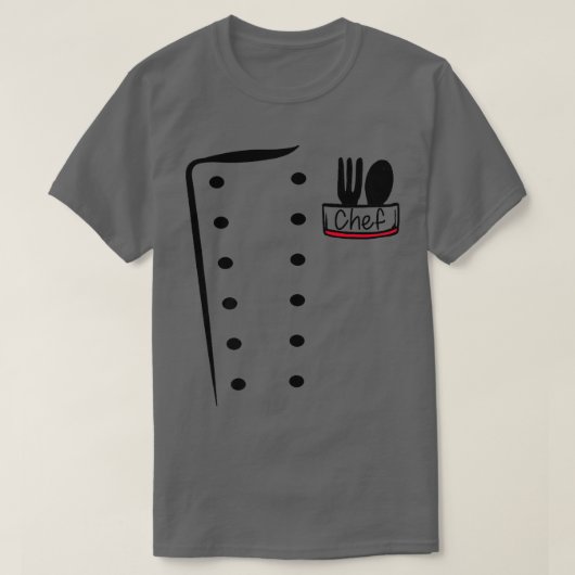 シェフのおもしろい調理師衣装49 Tシャツ (デザイン正面)