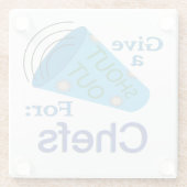 シェフのために大声で叫ぶ ガラスコースター (裏面)