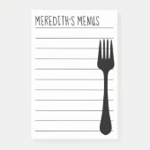 シェフのためのメモ帳を共有するレシピ ポストイット (正面)