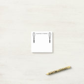 シェフのウィスクスのパーソナライズ ポストイット (デスク上)