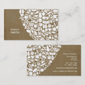 シェフのグルメのカフェの料理のカスタムな名刺 名刺 (正面/裏面)