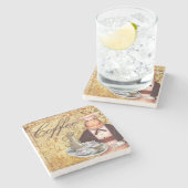 シェフのコーヒー ストーンコースター (横)