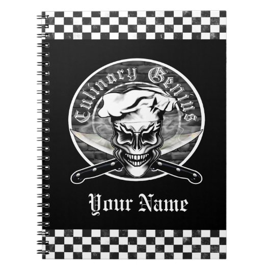 シェフのスカル1 ノートブック (正面)