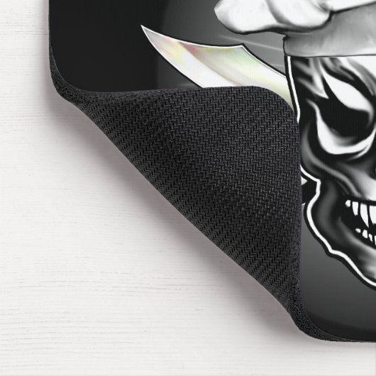 シェフのスカル1 マウスパッド (コーナー)