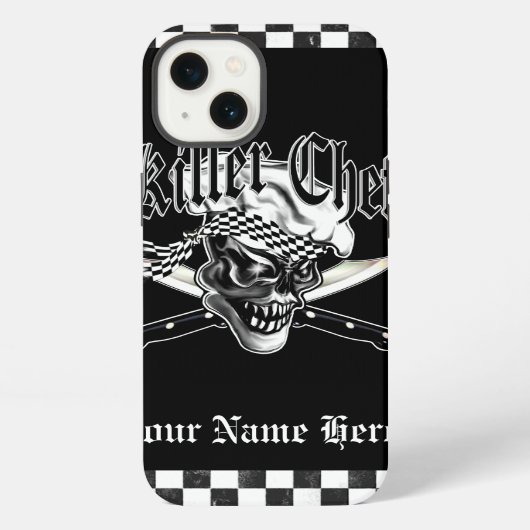 シェフのスカル5 iPhoneケース (裏面)