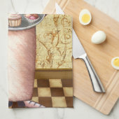 シェフのデザート キッチンタオル (四つ折り)