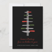 シェフのナイフ イラスト クリスマス ツリー レストラン (正面)