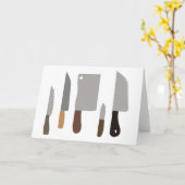 シェフのナイフ カード (黄色い花)