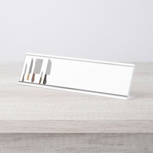 シェフのナイフ デスクネームプレート (正面)