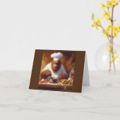 シェフのビッグフット カード (黄色い花)