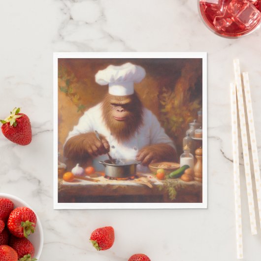 シェフのビッグフット スタンダードランチョンナプキン (インサイチュ)