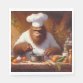 シェフのビッグフット スタンダードランチョンナプキン (正面)