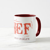 シェフのマグカップ。ギフト素晴らしアイディア。カスタマイズ可能テンプレート マグカップ (正面右)