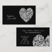 シェフのレストラン経営者またはマネージャーの名刺 名刺 (正面/裏面)