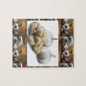 シェフの健康な食べ物の料理の芸術のニンニク乾燥 ジグソーパズル (横)