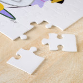 シェフの勤務中のペンギンの女性 ジグソーパズル (側面)