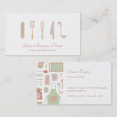 シェフの台所料理の付属品および道具 名刺 (正面/裏面)