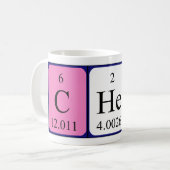 シェフの周期表の単語のマグ コーヒーマグカップ (正面左)