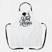 シェフの喜び:料理の喜びコレクション エプロン (正面)
