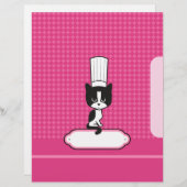 シェフの子猫レシピページ – 図解入りの、写真付きの (正面/裏面)