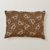 シェフの帽子が付いている料理パターン アクセントクッション (裏面)