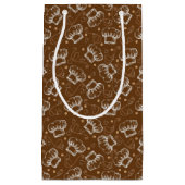 シェフの帽子が付いている料理パターン スモールペーパーバッグ (正面)