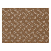 シェフの帽子が付いている料理パターン テーブルクロス (正面(横))