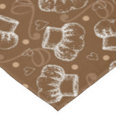 シェフの帽子が付いている料理パターン テーブルクロス (アングル)