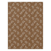 シェフの帽子が付いている料理パターン テーブルクロス (正面)