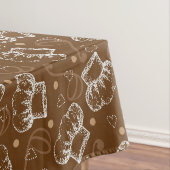 シェフの帽子が付いている料理パターン テーブルクロス (インサイチュ)