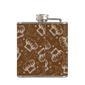 シェフの帽子が付いている料理パターン フラスク (裏面)