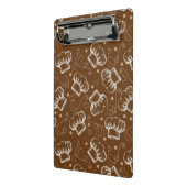 シェフの帽子が付いている料理パターン ミニクリップボード (アングル2)