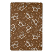 シェフの帽子が付いている料理パターン ミニクリップボード (裏面)