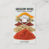 シェフの帽子と器具 名刺 (正面)