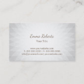 シェフの帽子の個人的なシェフのケータリングサービス 名刺 (裏面)