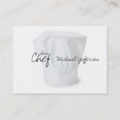 シェフの帽子の名刺 名刺 (裏面)