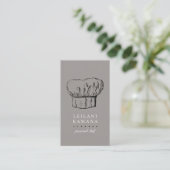 シェフの帽子の料理用の名刺 名刺 (スタンド正面)