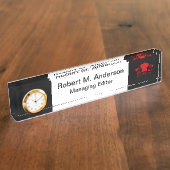 シェフの帽子の糖菓Appetitを調理する愛 デスクネームプレート (側面)